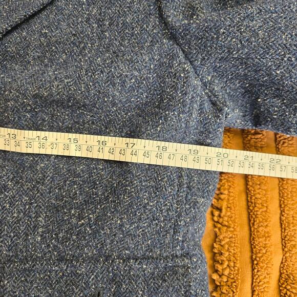 LL Bean Womens Equestrian Preppy Minimalist Wool Silk Mottled Tweed Jacket LP - Picture 9 of 12